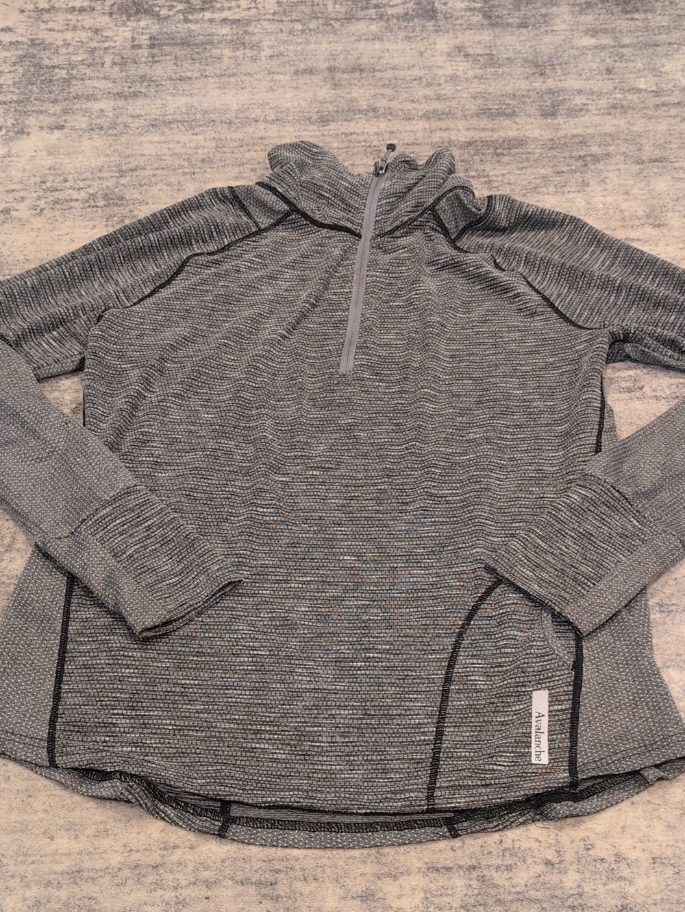 Woman's Quarter-Zip Performance Sweater - Gray
